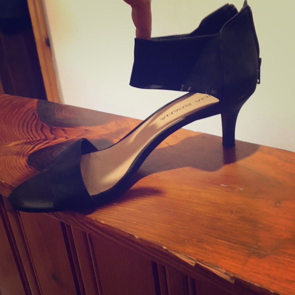1 inch heel mesh ankle strap